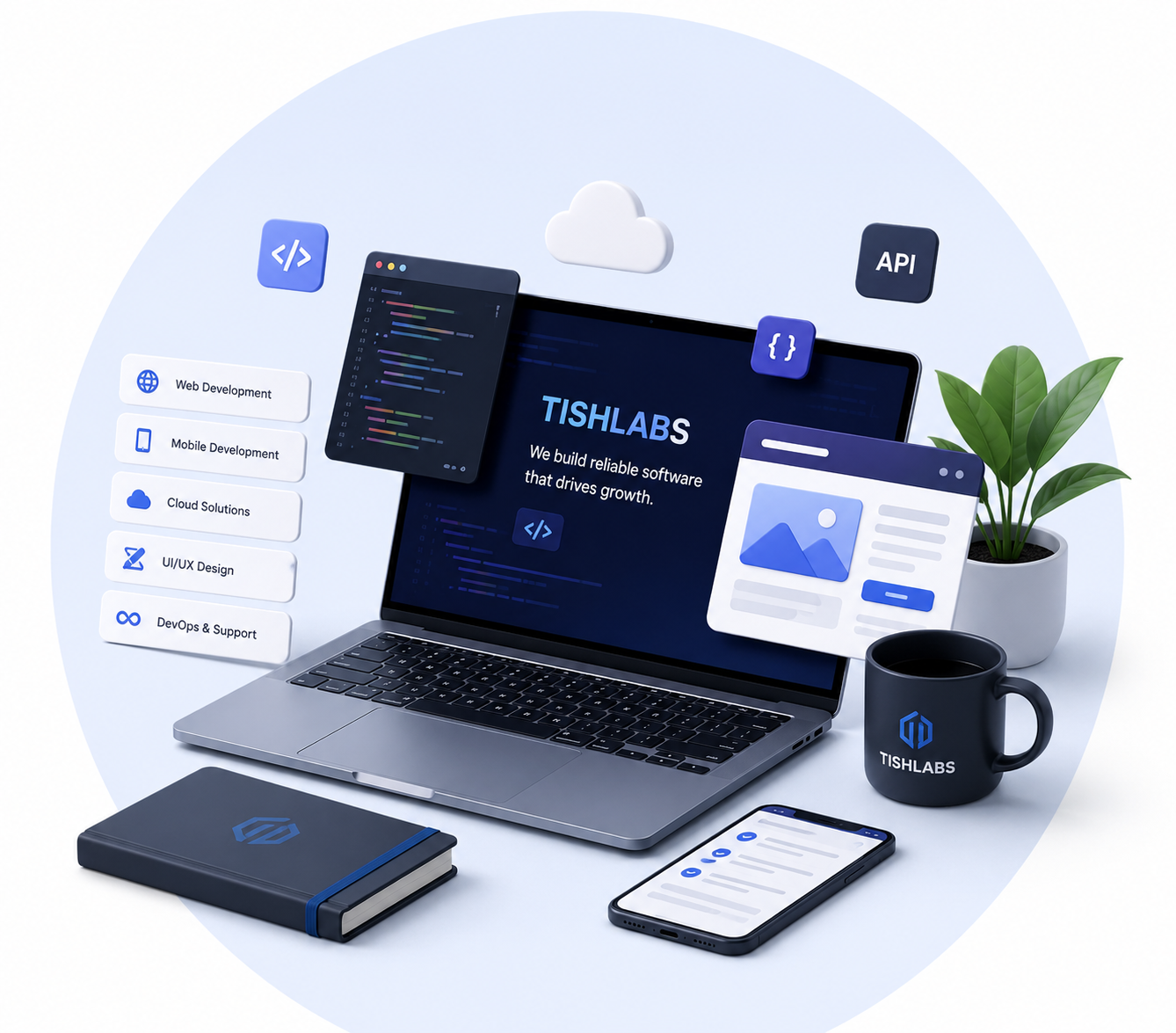 Tishlabs web development and digital services